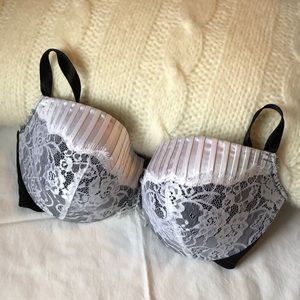 Cacique sexy tuxedo demi bra